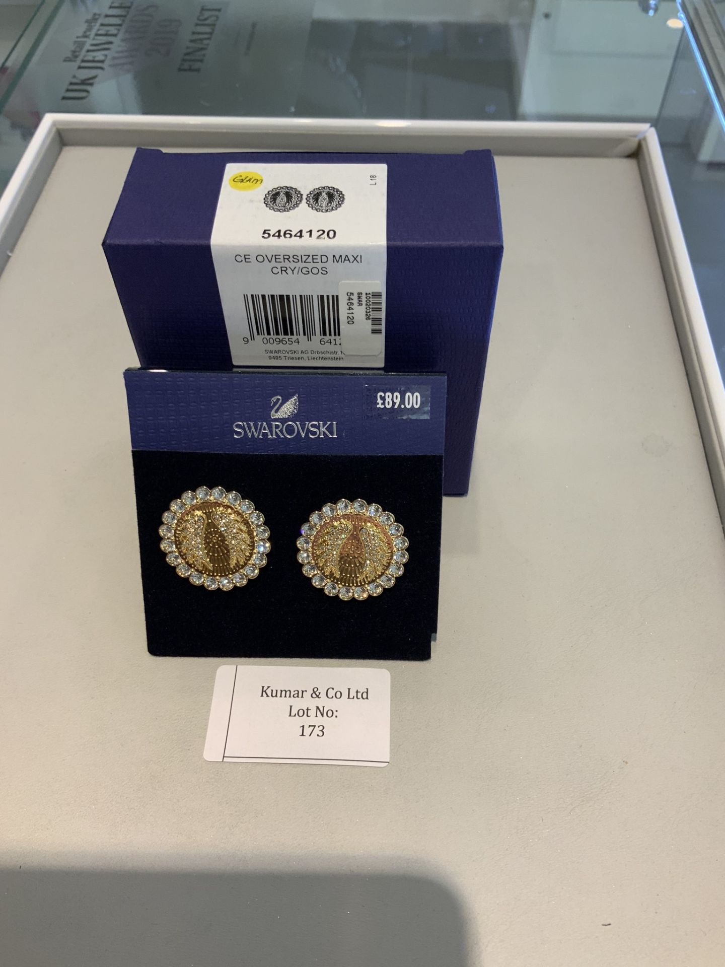 Swarovski Crystal Lucky Goddess Clip On Earrings RRP £89 - Image 2 of 2