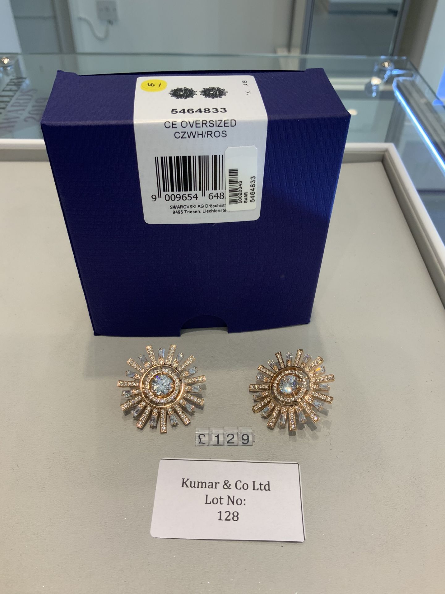 Swarovski Crystal Sunshine Clip Earrings RRP £129 - Image 2 of 2