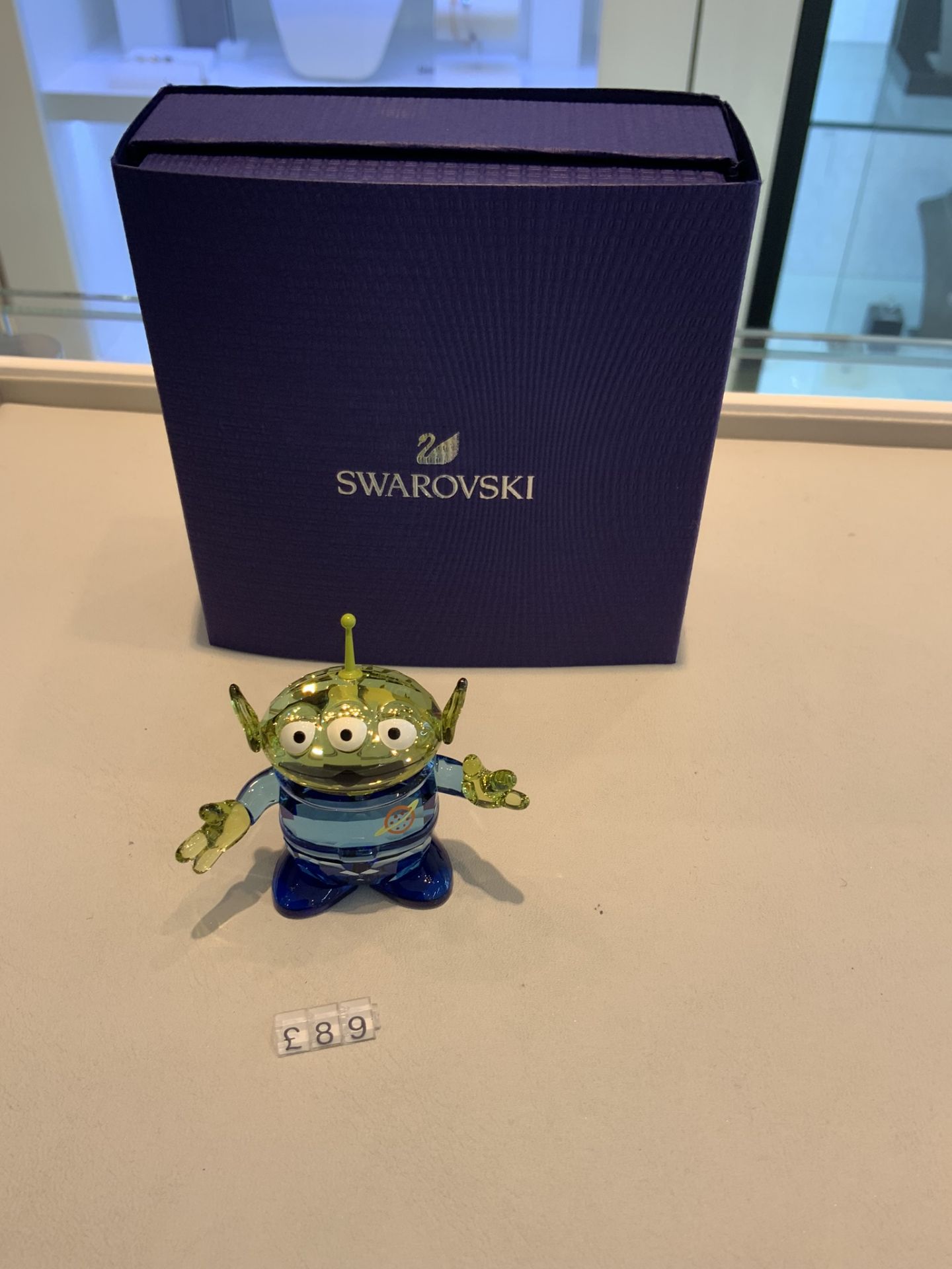 Swarovski Crystal Disney Pizza Planet Alien Figurine RRP £89 - Image 3 of 5