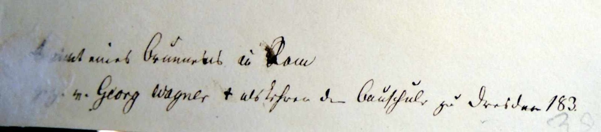 Georges Wagner, 1744 - 1832 FrankreichGouache/Papier. "Femme tirant de l'eau à un puit" - Frau am - Bild 2 aus 2