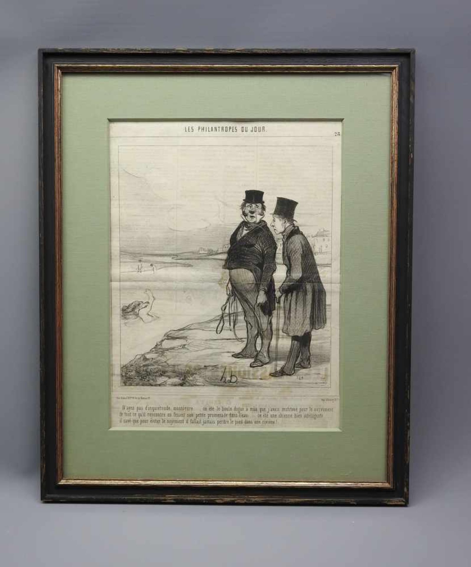 Honoré Daumier, 1808 Marseille - 1879 ValmondoisDruck/Zeitungspapier, auf Grundlage einer - Bild 2 aus 2
