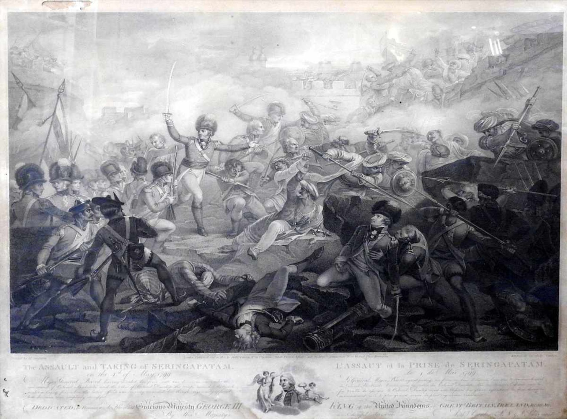 Anthony Cardon, 1772 Brüssel - 1813 LondonKupferstich/Papier. "The Assault and taking of