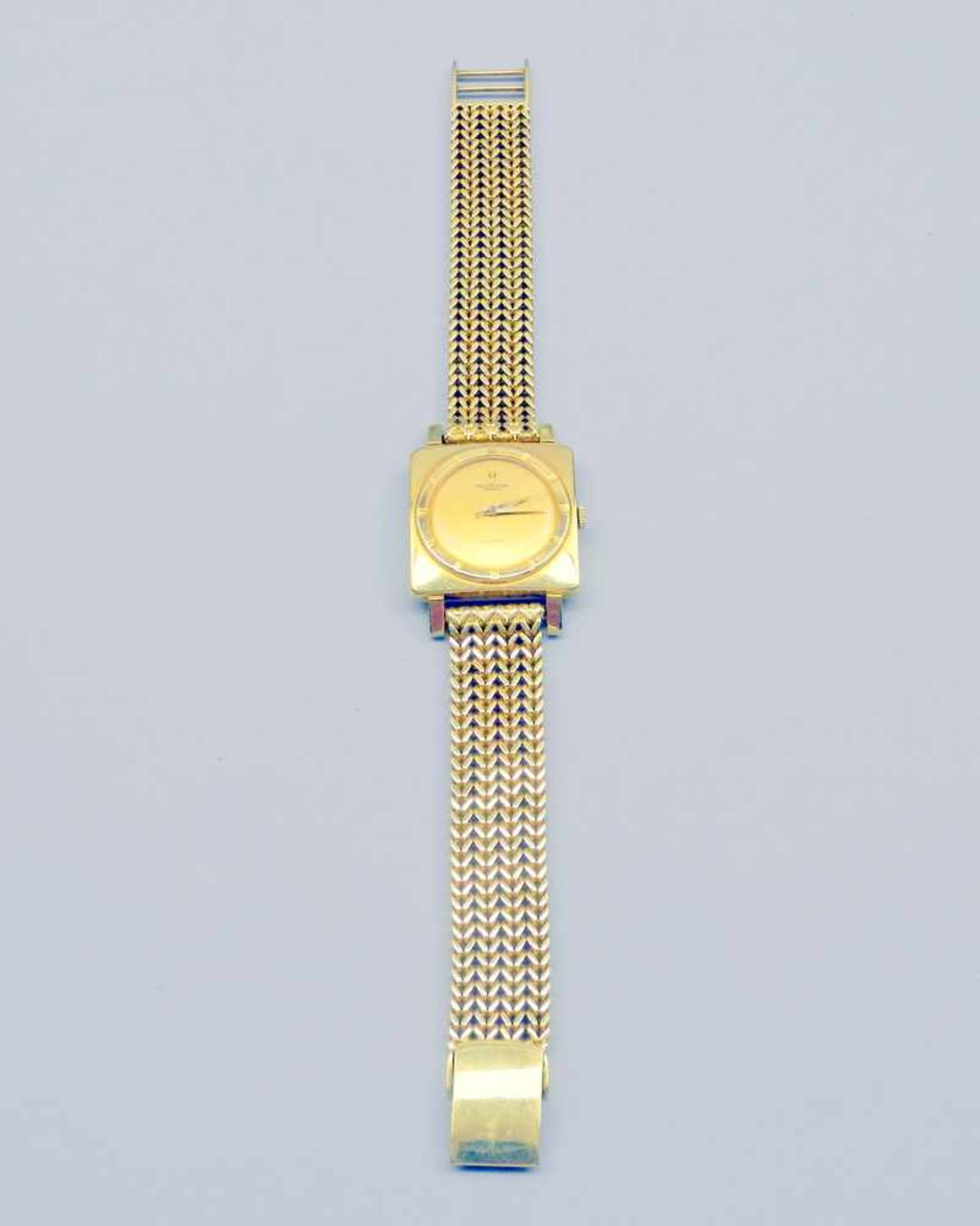 Universal Genève, Armbanduhr18 K. Gelbgold. Automatic-Uhr, gangbar. Schweiz, 1960er-Jahre. L ca. - Bild 2 aus 3