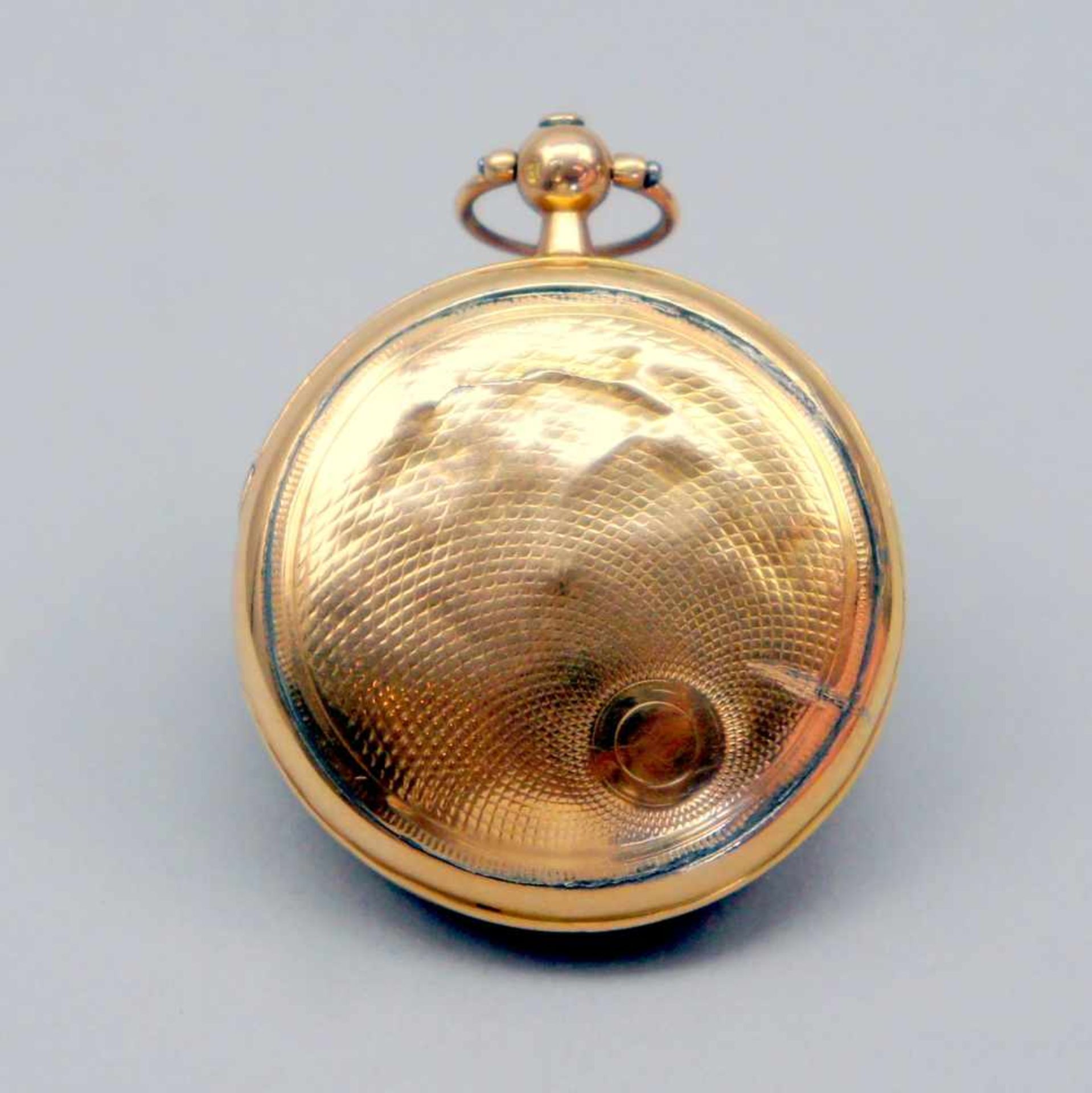 Breguet & Fils, Kleine Gold-Taschenuhr18 K. Gelbgold. Spindel-Taschenuhr. Gangbar, Glasring nicht - Bild 3 aus 4