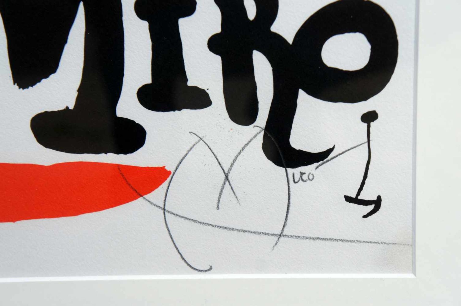 Joan Miró, 1893 Barcelona - 1983 PalmaLithographie/Papier. Mirós Arbeiten zeigen Einfluss von - Image 3 of 4