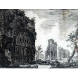 Giovanni Battista Piranesi, 1720 Mogliano Veneto - 1778 RomRadierung/Papier. Veduta degli Avanzi