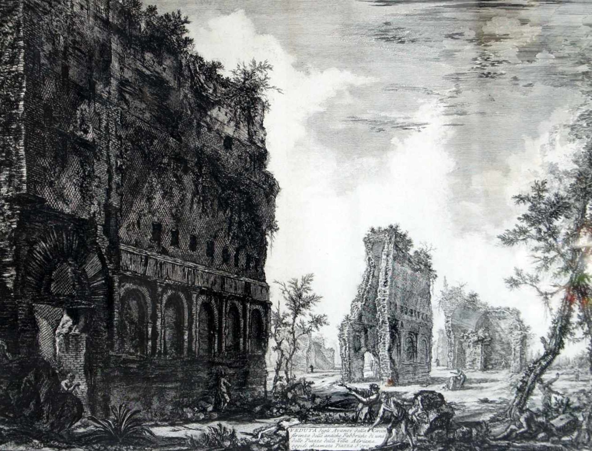 Giovanni Battista Piranesi, 1720 Mogliano Veneto - 1778 RomRadierung/Papier. Veduta degli Avanzi