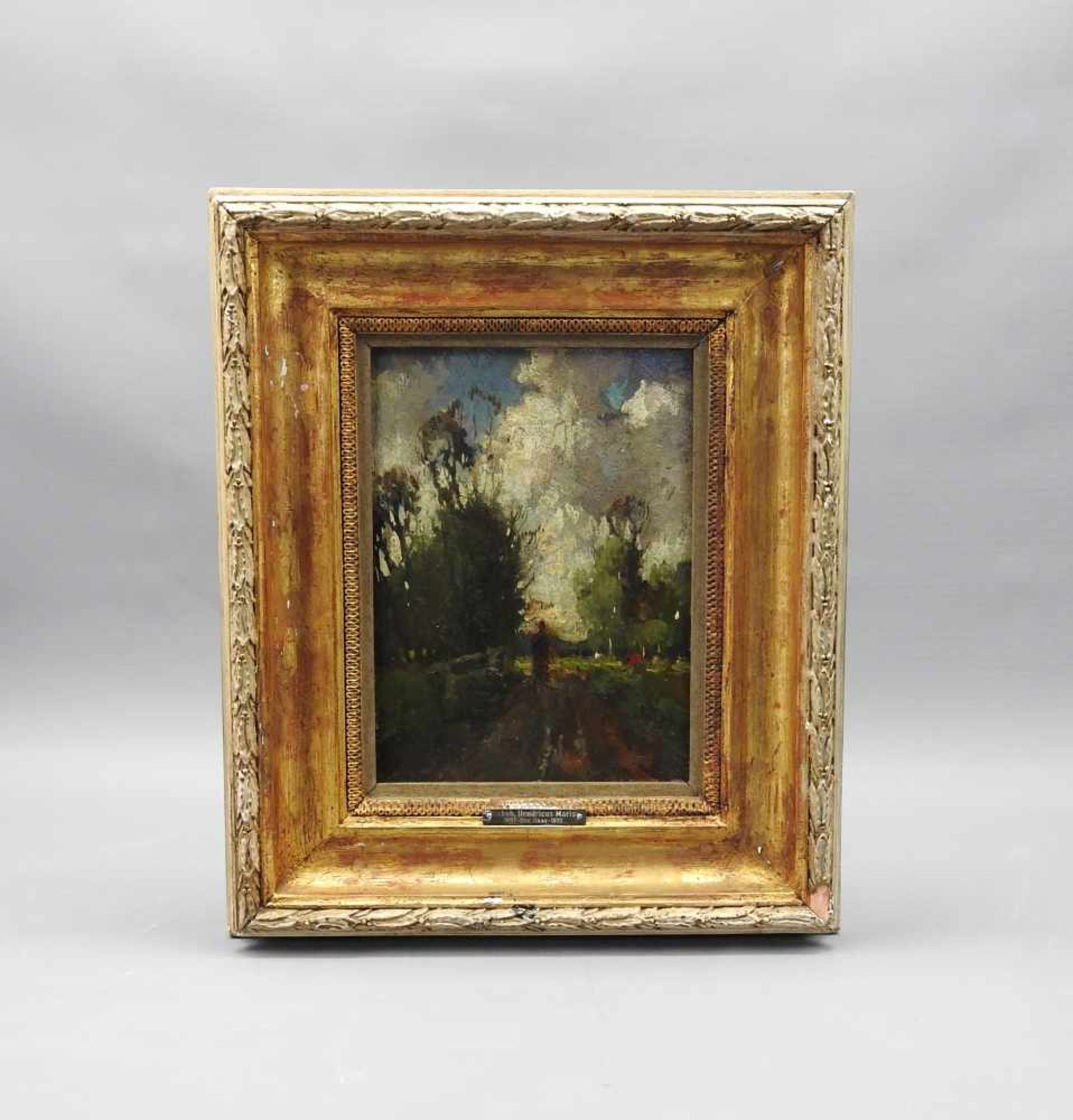 Jacob Hendricus Maris, 1837 Den Haag - 1899 KarlsbadÖl/Holz. Spaziergang auf Feldweg. Maris war - Bild 2 aus 5