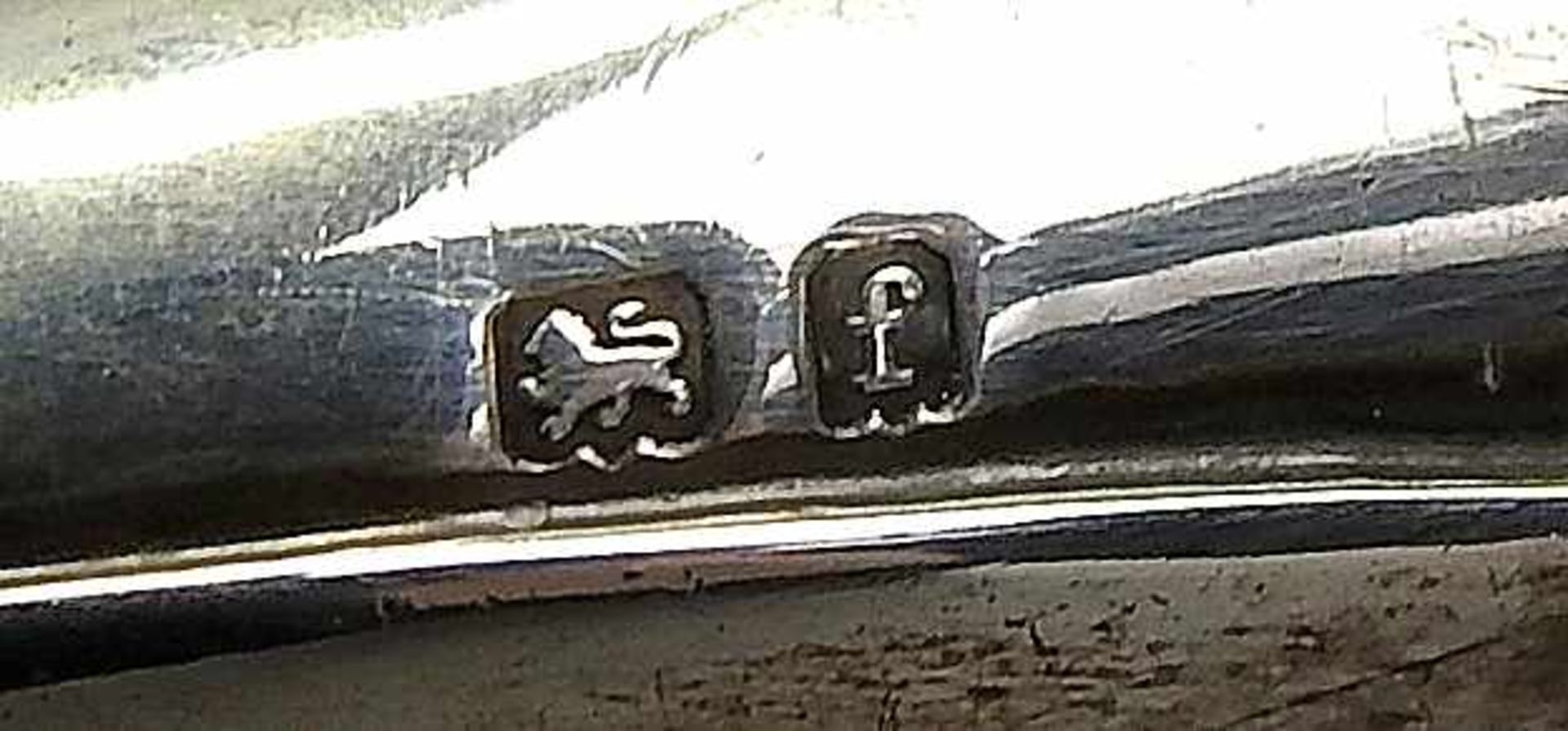 Englisches NadelkissenSterling Silber 925, seitlich mit schreitendem Löwen, Anker für Birmingham, - Bild 3 aus 3