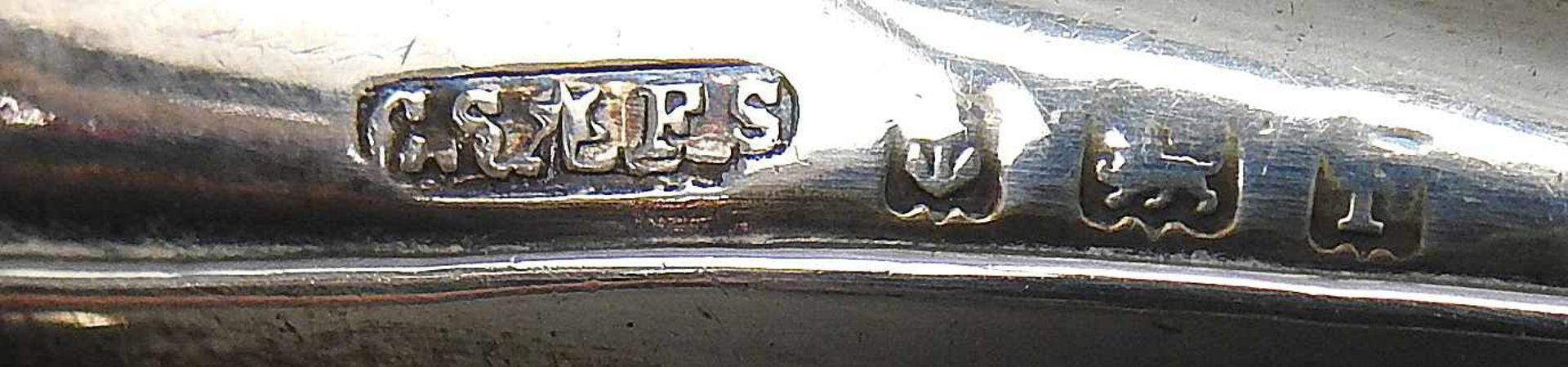 Englisches NadelkissenSterling Silber 925, seitlich mit schreitendem Löwen, Anker für Birmingham, - Bild 2 aus 3