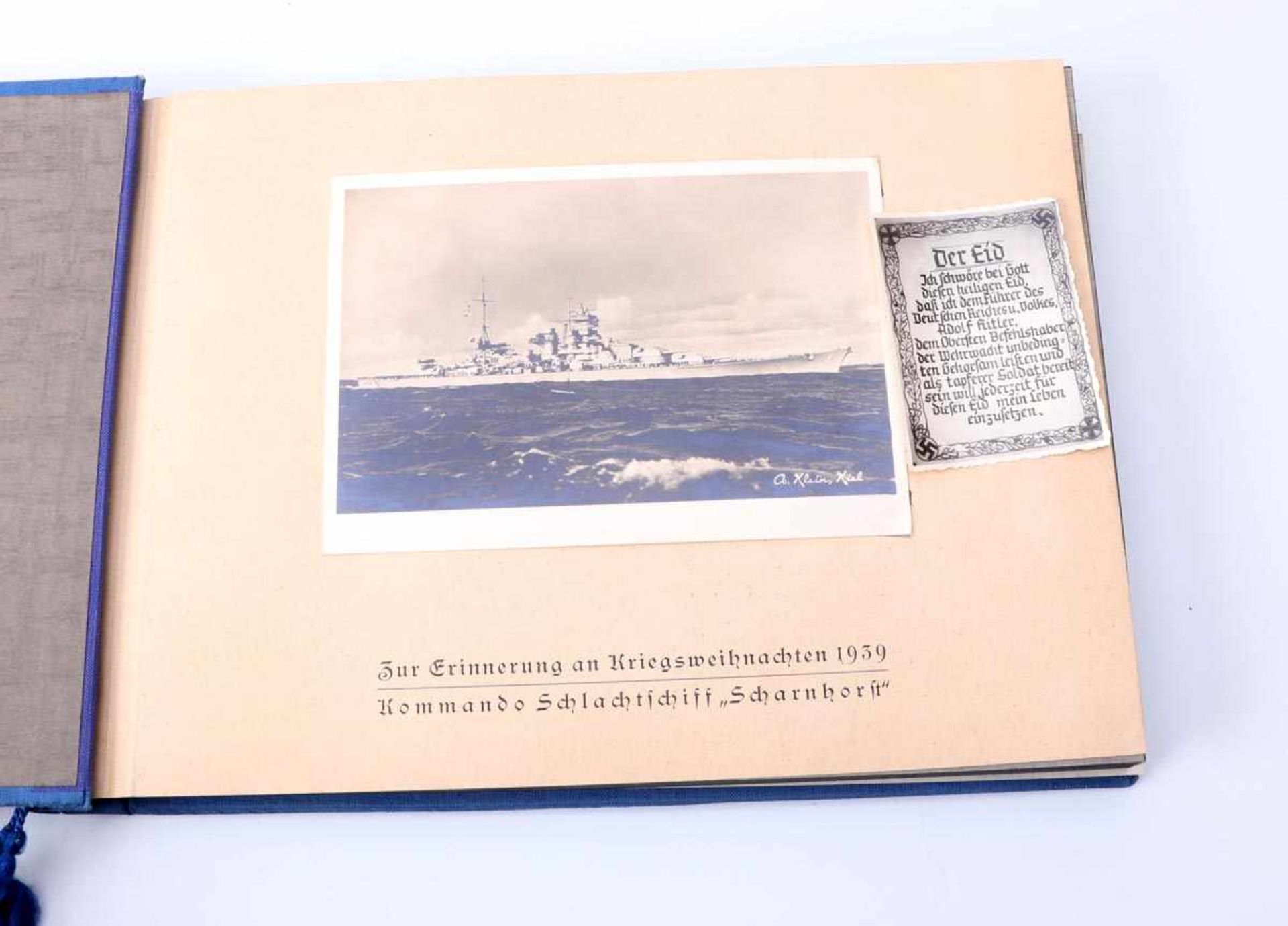 Fotoalbum Erinnerungen an die "Scharnhorst"Zur Erinnerung an Kriegsweihnachten 1939 Kommando - Bild 2 aus 5