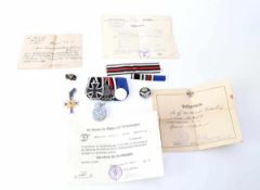 Konvolut Orden und EhrenabzeichenSpange mit Eisernem Kreuz 1914, Verdienstkreuz 1914-1918, Dienst