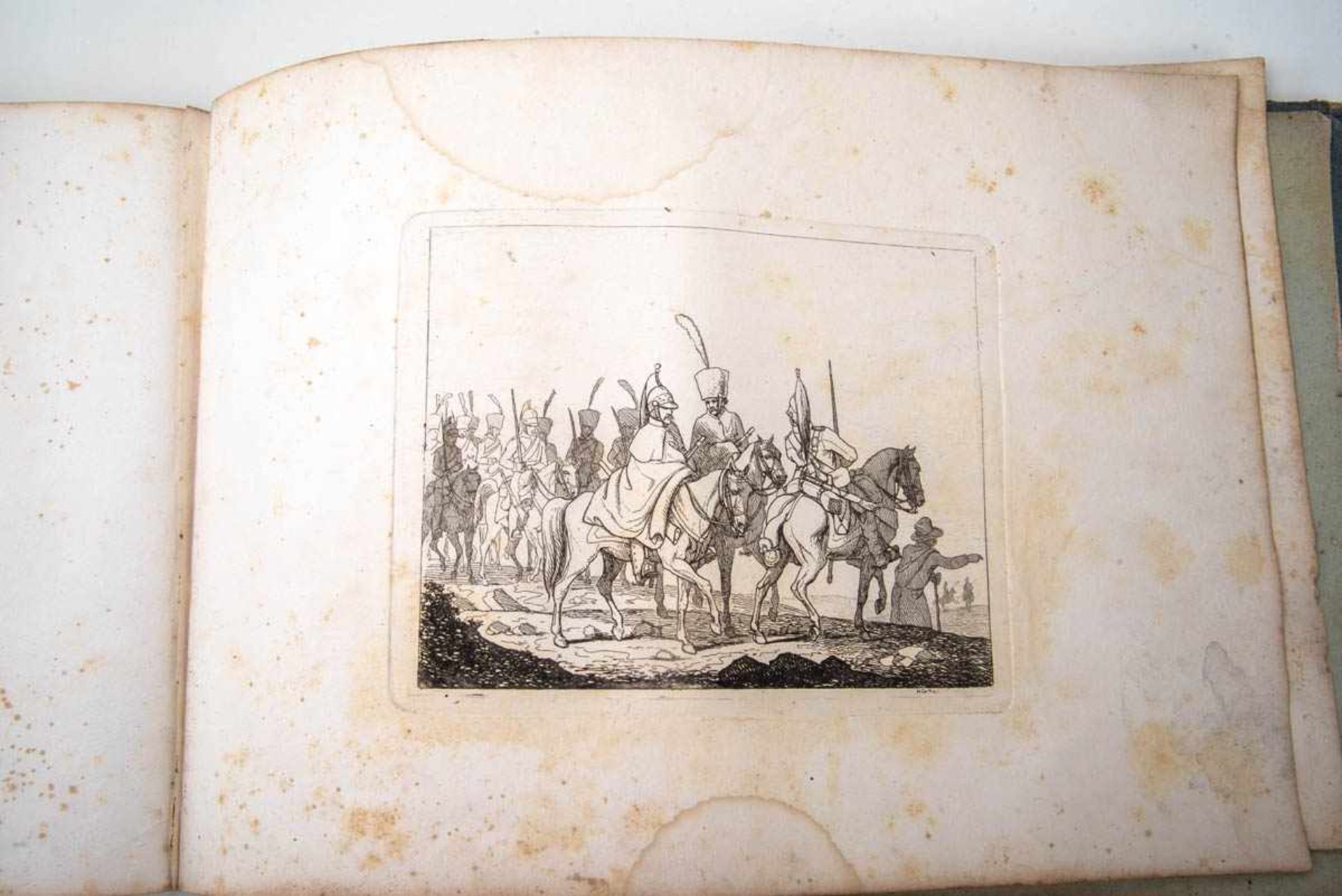 Kriegsalbum Darstellungen wohl zur Schlachtbei Jena und Auerstedt 1806 von Heinrich Cotta (1791- - Bild 4 aus 4