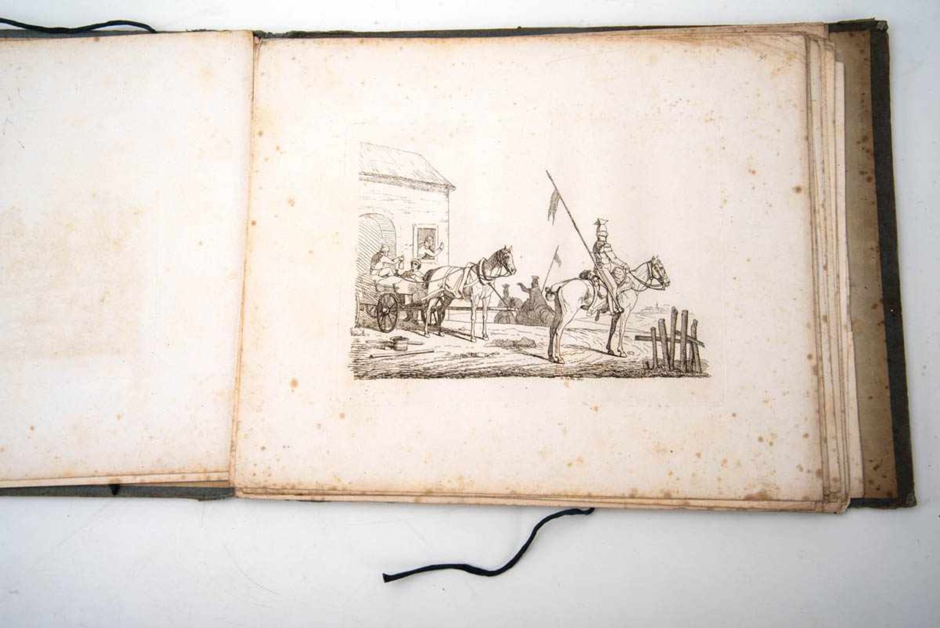 Pferdealbum von Heinrich Cotta(1791-1856)betitelt:"Der kleine Pferdezeichner. Ein Zeichenbuch für - Image 3 of 3