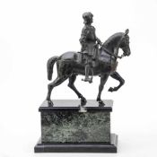 Bartolomeo Colleoni zu Pferd n .Andrea VelrocchioVerkleinerter Nachguß der Zeit um 1880 des