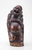 BuddhaAus Bambus geschnitzt, H.: ca. 42 cm.