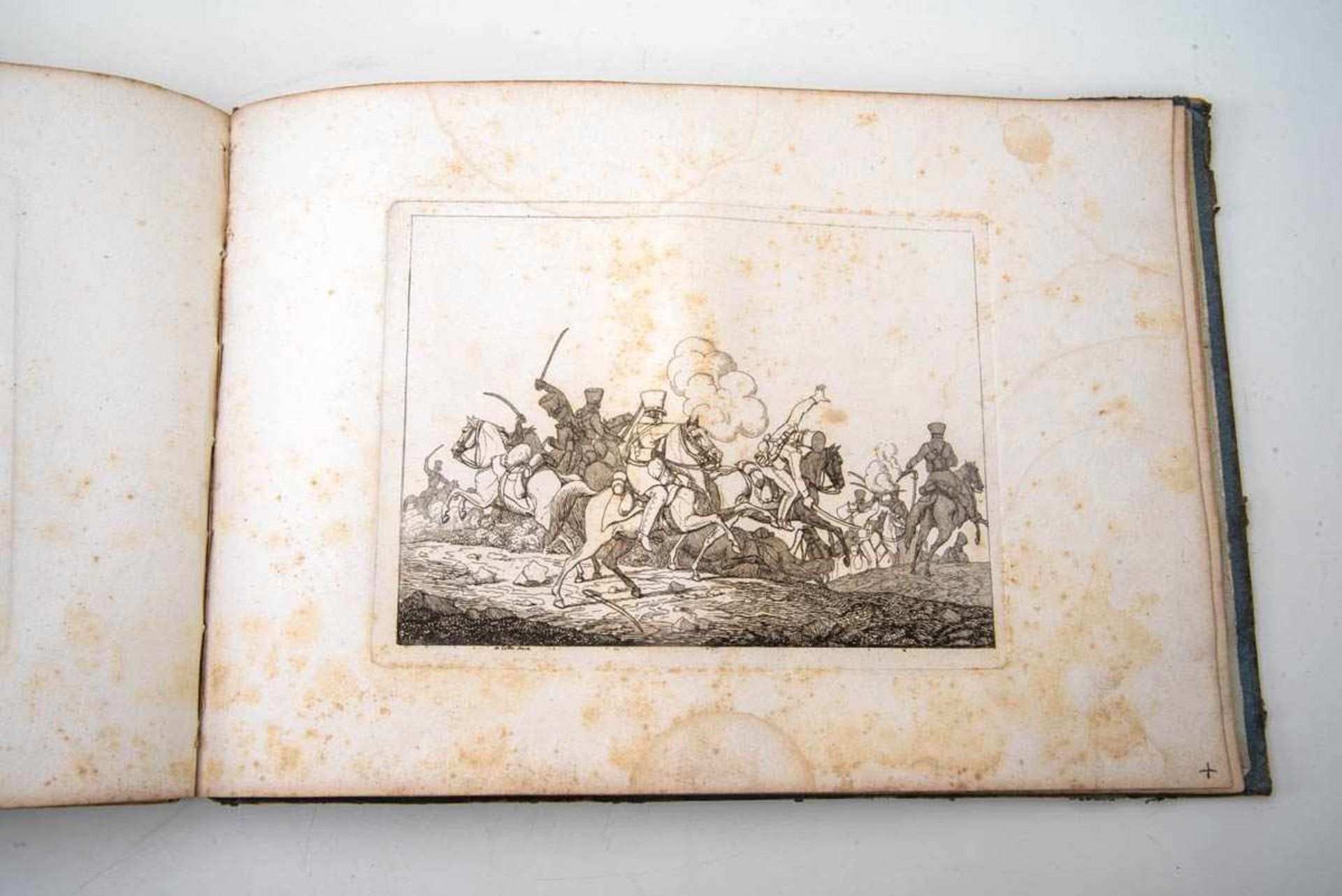 Kriegsalbum Darstellungen wohl zur Schlachtbei Jena und Auerstedt 1806 von Heinrich Cotta (1791- - Bild 3 aus 4