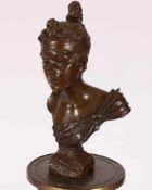Villanis, Emmanuel1858 Lille - 1914 Paris. " Phryne" , Bronze, dunkelbraun patiniert. Auf