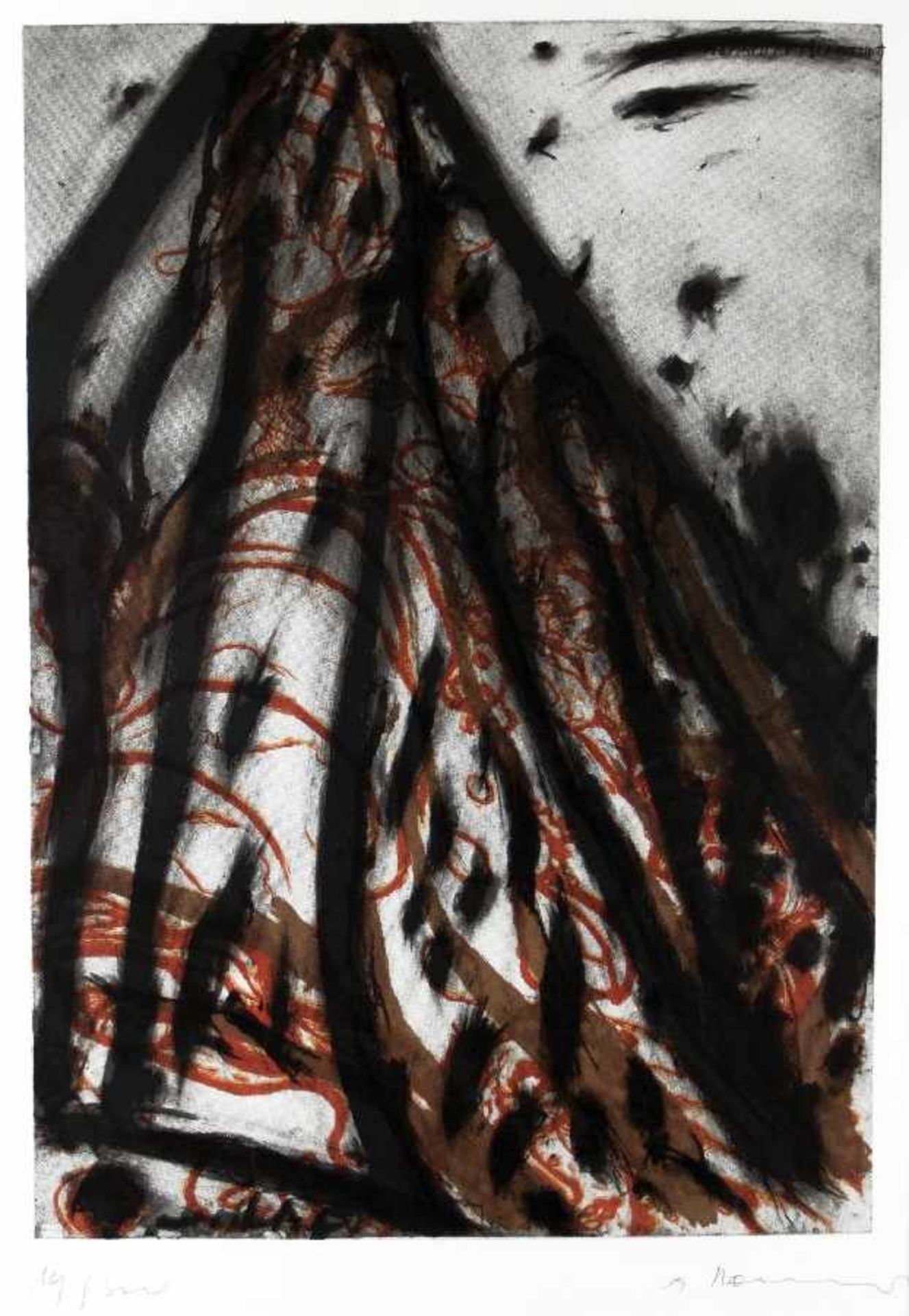 Arnulf Rainer1929 Baden bei WienSchlafFarbsiebdruck auf Papier; H 640 mm, B 445 mm; signiert u.