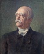 Walter Petersen1862 - 1950Bildnis Otto von BismarckÖl auf Lwd; H 62,5 cm, B 52 cm; signiert o. r. "
