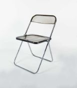 Giancarlo Piretti1940 BolognaPlia (Stuhl klappbar)Stahlrohr verchromt, Plexiglas; H 74 cm, B 47
