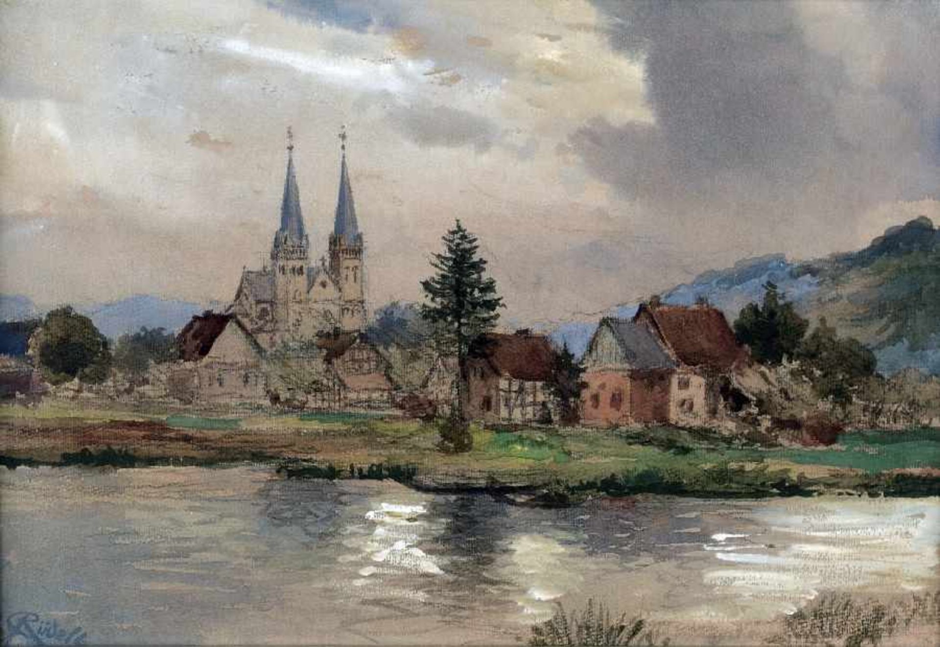 Carl Rüdell1855 Trier - 1939 KölnWindeck-DattenfeldAquarell und Gouache auf Papier; H 328 mm, B