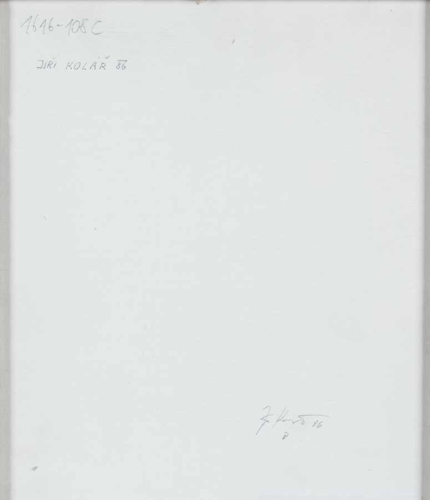 Jiri Kolar1914 Pöchlarn - 2002 PragTriptychon (Svatebni oznameni)Papier, bedruckt, geschnitten und - Bild 5 aus 6