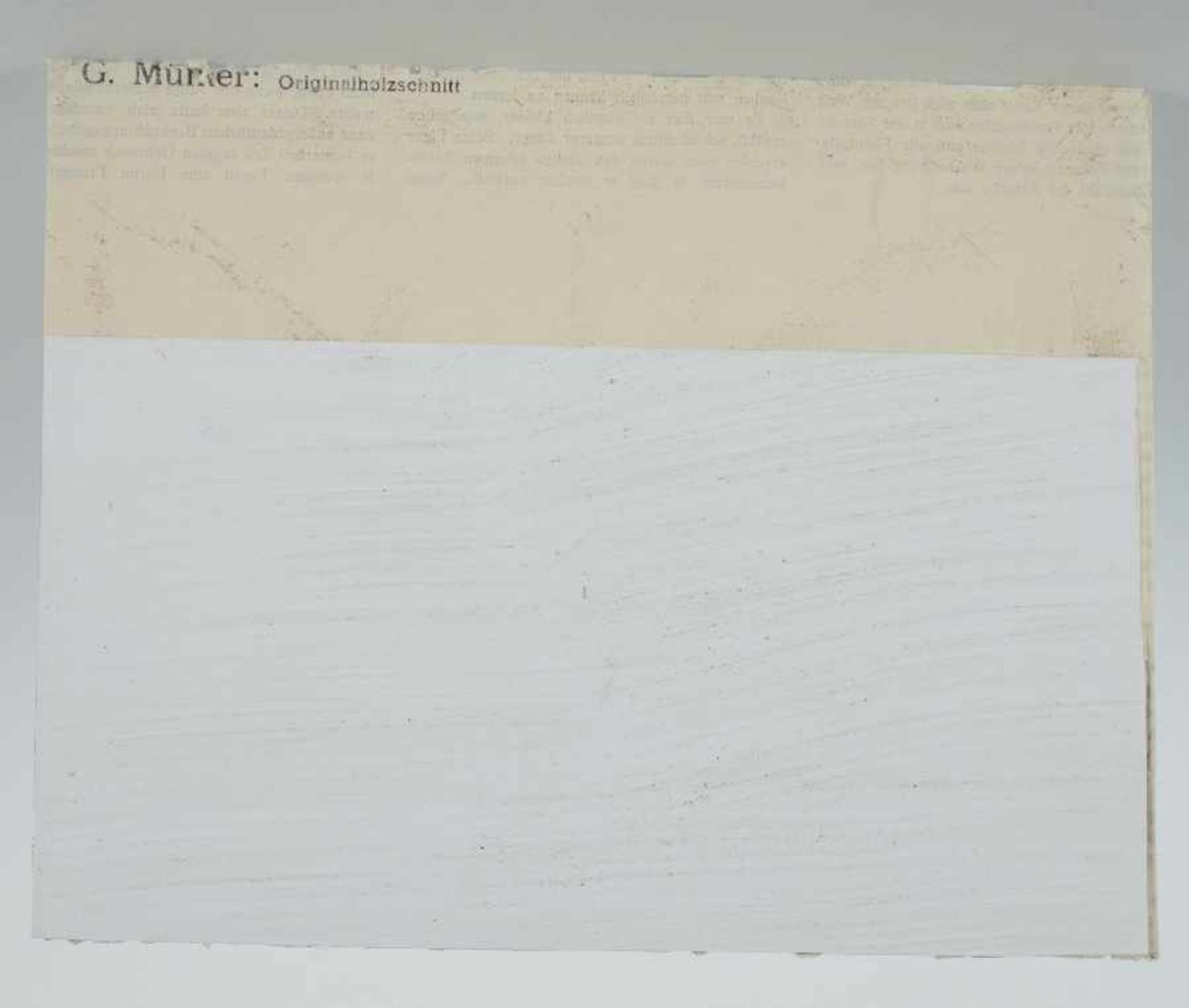 Gabriele Münter1877 - 1962BauarbeitHolzschnitt auf Papier, 1912; H 168 mm, B 218 mm; verlegt bei " - Bild 2 aus 2