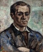 Maler der 1. Hälfte des 20. Jh.Bildnis eines MannesÖl auf Lwd über Hartfaser; H 63,5 cm, B 55