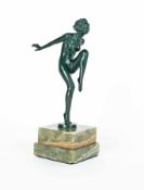 Josef Lorenzl1892 - 1950Tanzender AktBronze, grün patiniert; H 19,5 cm; bezeichnet "Lorenzl";