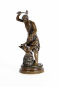 Adrien Etienne Gaudez1845 - 1902Der SchmiedBronze; H 20 cm; bezeichnet "A Gaudez"; unten nummeriert;