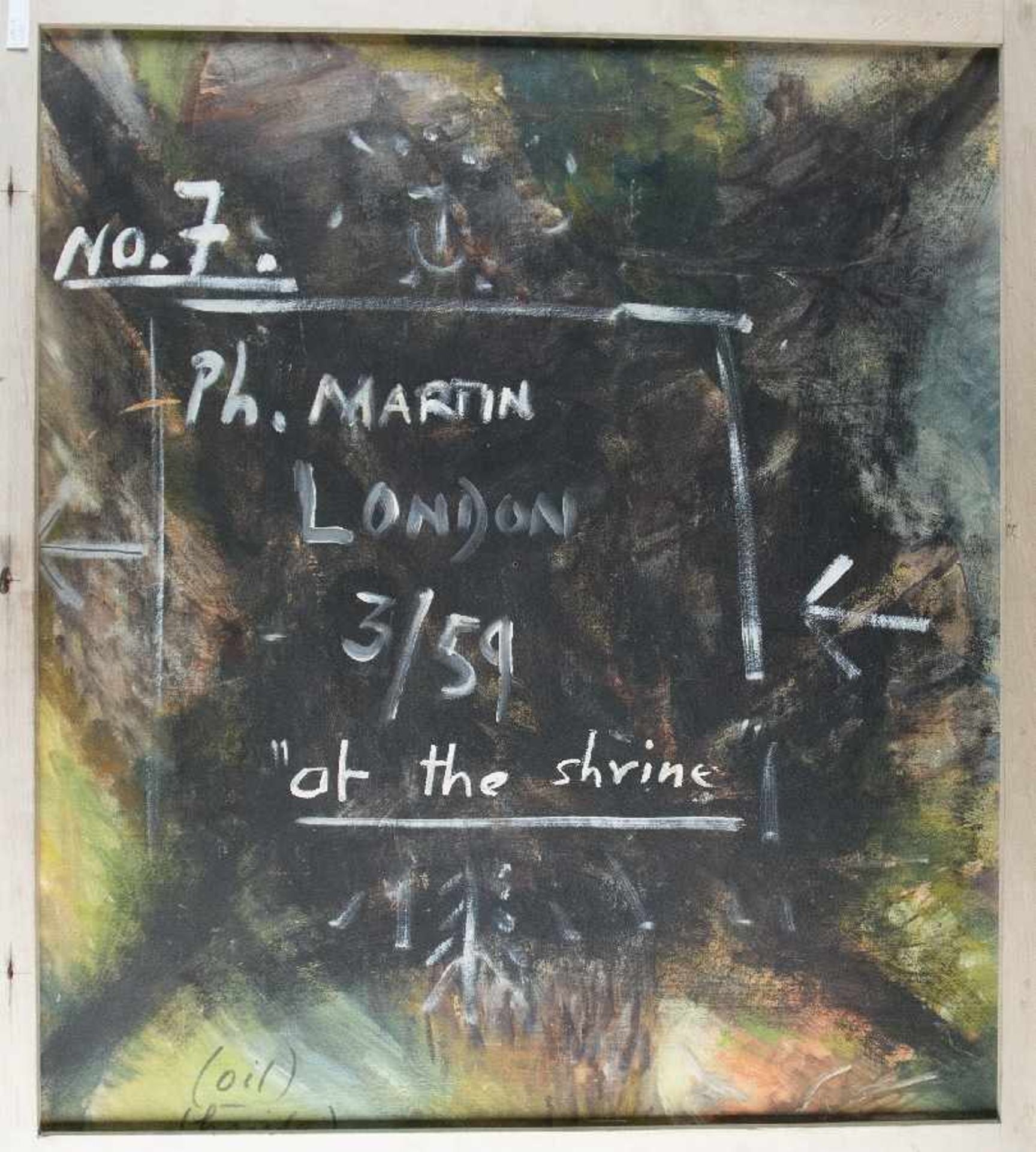 Phillip Martin1927 - 2014No 7 LondonÖl auf Hartfaser; H 84,5 cm, B 75,5 cm; signiert und datiert - Image 2 of 2
