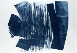 Hans Hartung1904 Leipzig - 1989 AntibesL-19-1973Lithografie auf BFK Rives, 1973; H 600 mm, B 695 mm;