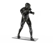 Wohl Frankreich um 1900Der BoxerBronze; H 59 cm; Plinthe späterProbably France around