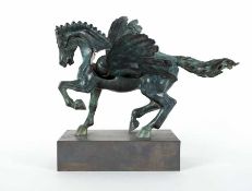 Francisco Barón1931 - 2006Alma y corazon de fuego (Pegasus)Bronze; H 29 cm, L 39 cm, B 37 cm; auf