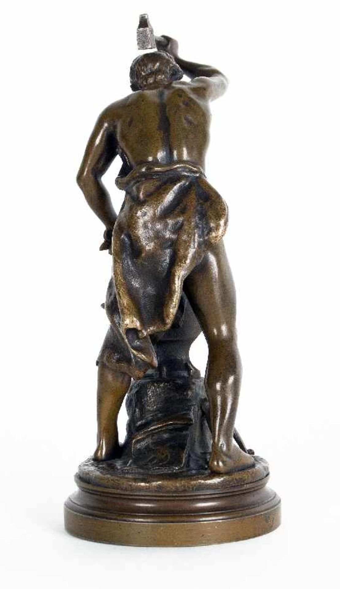 Adrien Etienne Gaudez1845 - 1902Der SchmiedBronze; H 20 cm; bezeichnet "A Gaudez"; unten nummeriert; - Bild 3 aus 5