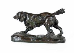 Antoine-Louis Barye1796 - 1875HundBronze; L 16,5 cm; bezeichnet "Barye"Antoine-Louis Barye1796 -