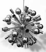 Designer of the 60sSputnik lampSteel, chromed; H 155 cm, diameter 52 cmDesigner der 60er