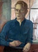 Michael JungheimDüsseldorf 1896 - 1970Self-portraitOil on canvas; H 80 cm, W 60 cm; signed and dated