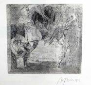 Alfred HrdlickaWien 1928 - 2009AmnonEtching on paper; H 303 mm, W 322 mm; signed and dated lower