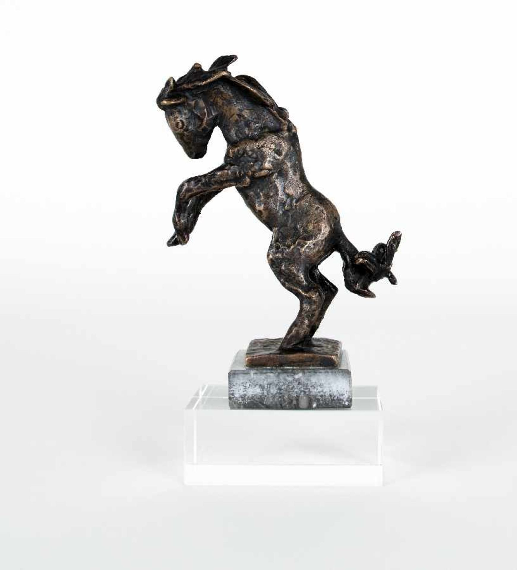 Renée Sintenis1888 Glatz/Schlesien - 1965 BerlinSteigendes Pony 1938Bronze; H 13.2 cm; inscribed '' - Bild 2 aus 4