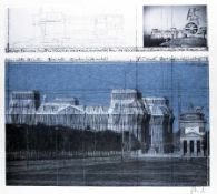 Christo1935 Gabrowo (Bulgaria)Wrapped ReichstagOffset on paper; H 618 mm, W 700 mm; signed lower