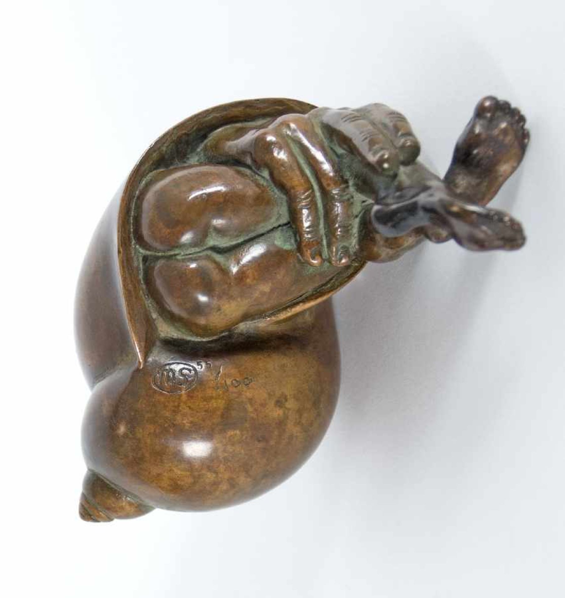 Michael Schwarze1939 KrefeldSnailBronze; L 15 cm, H 7.5 cm, W 10 cm; inscribed ''MS''; numbered '' - Bild 2 aus 2