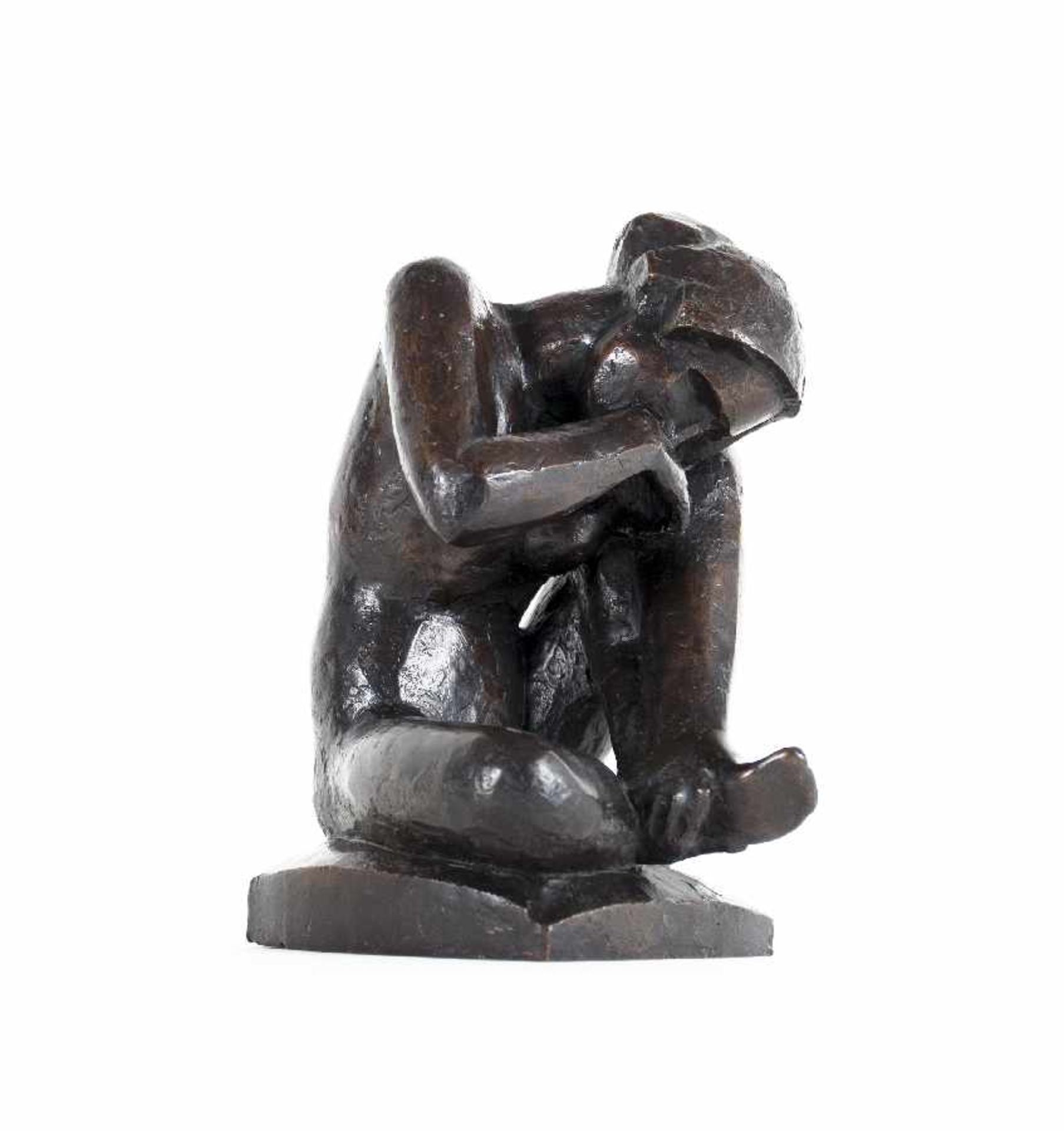 Georg Kolbe1877 Waldheim/Sa. - 1947 BerlinHockende, 1923Bronze with dark brown patina; H 18.5 cm;