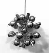 Designer of the 60sSputnik lampSteel, chromed; H 145 cm, diameter 38 cmDesigner der 60er