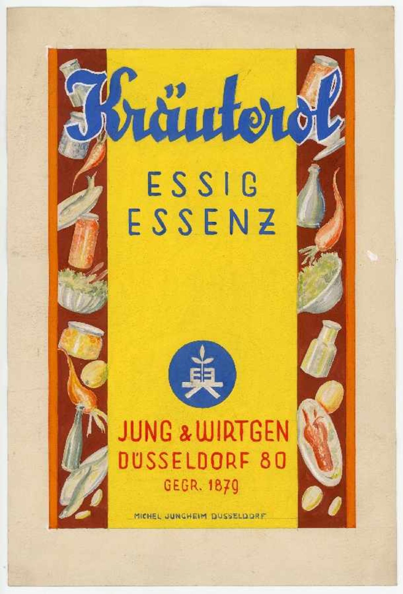 Michael JungheimDüsseldorf 1896 - 1970Designs for advertising4 gouaches on paper; designs for '' - Bild 2 aus 4
