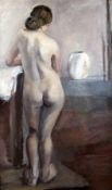 Painter of the first half of the 20th centuryBack view of a female nudeOil on canvas; H 115 cm, W 71
