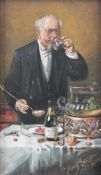 Hans August Lassen1857 Hardersleben - 1938 RatingenPunsch drinkingGouache on paper; H 345 mm, W