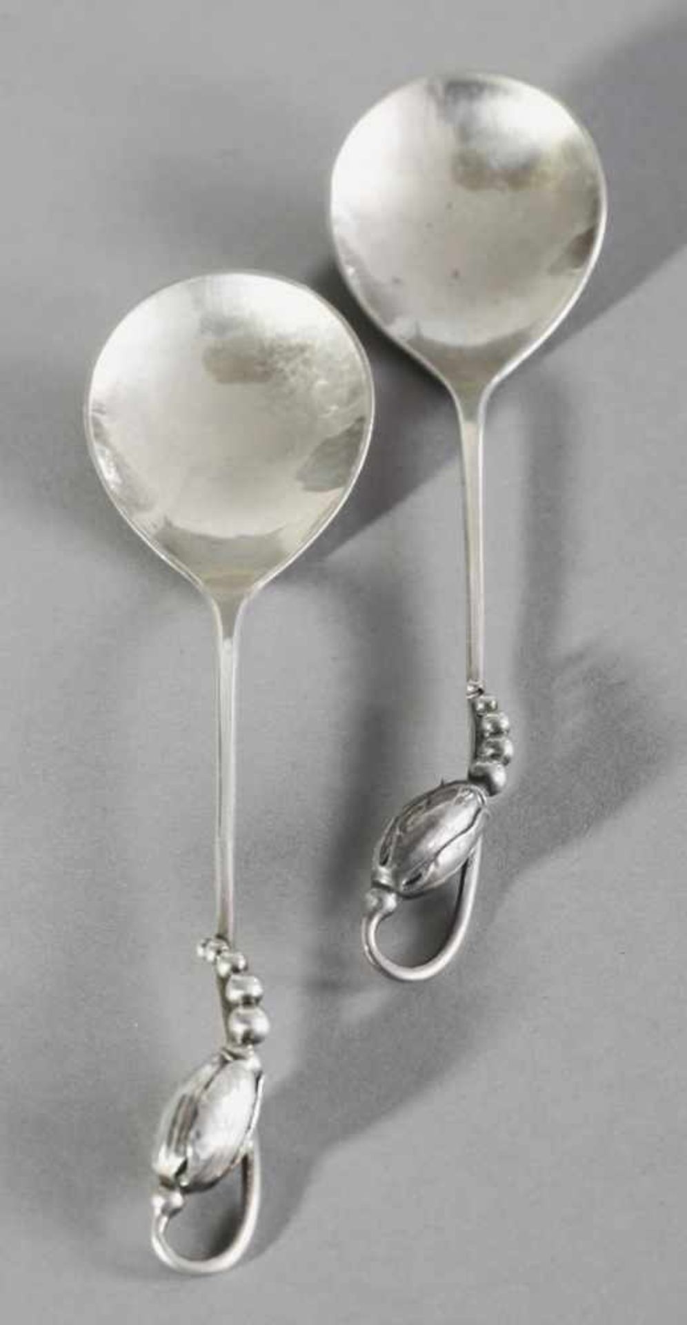 Georg JensenGeorg Jensen, KopenhagenDesign 19192 Suppenlöffel Modell Magnolia/ Blossom. Silber.