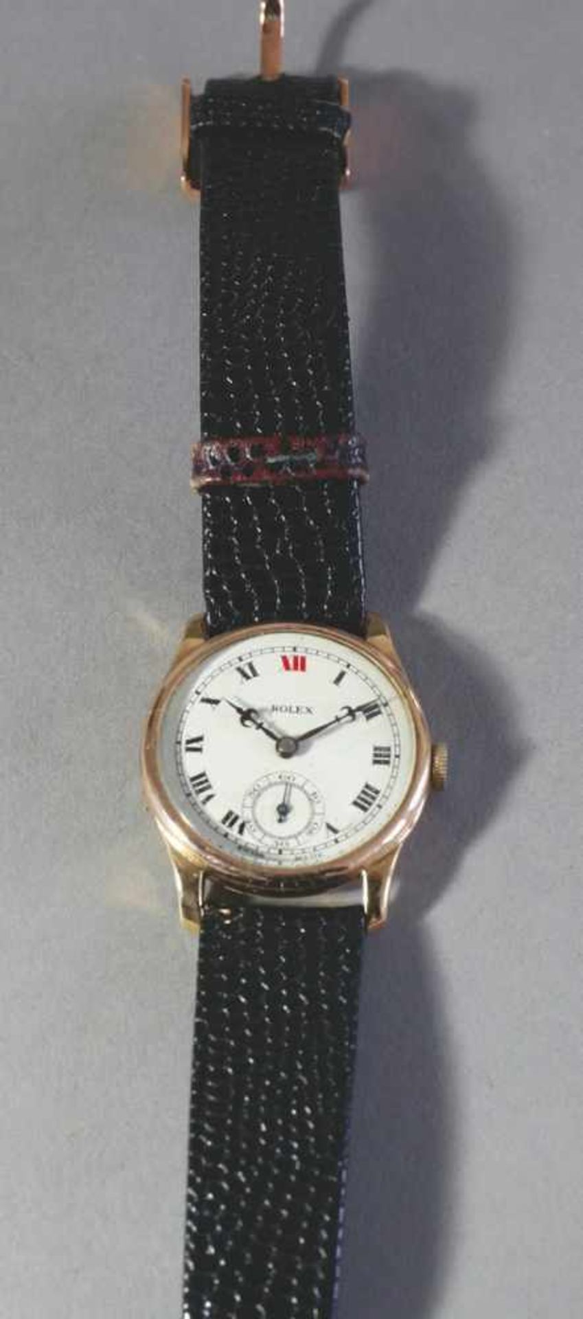 Rolex S.A., Genf1926-30Damenarmbanduhr. Handaufzug. 1926-30. Rotgold. 9K. Helles Zifferblatt mit - Bild 2 aus 2